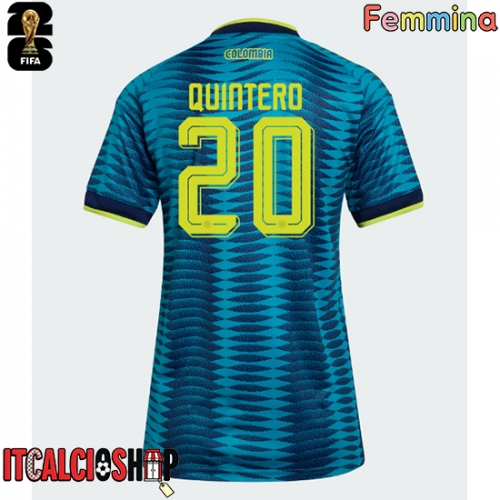 Colombia Richard Rios #6 Seconda Maglia Femmina Mondiali 2026 Manica Corta